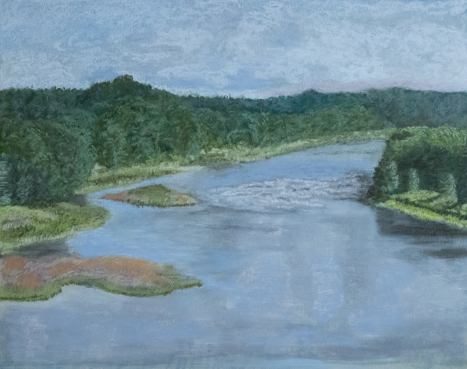 View from Menesetung Bridge